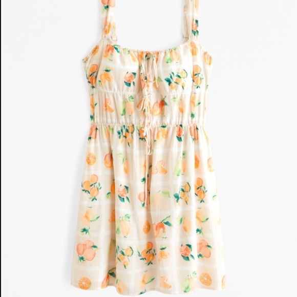 Dresses & Skirts - Abercrombie & Fitch Citrus Tie‑Front Mini Dress